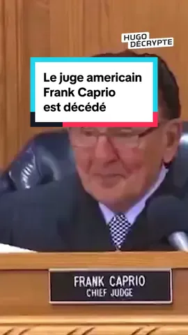 Frank Caprio était réputé pour sa clémence. Il s’est éteint aujourd’hui, à l’âge de 88 ans, ont annoncé ses proches.