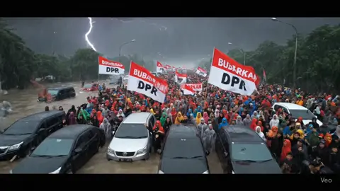 demo serentak bubarkan DPR #demoserentak25agustus #bubarkandpr #demo #bubarkandpr #veo3 