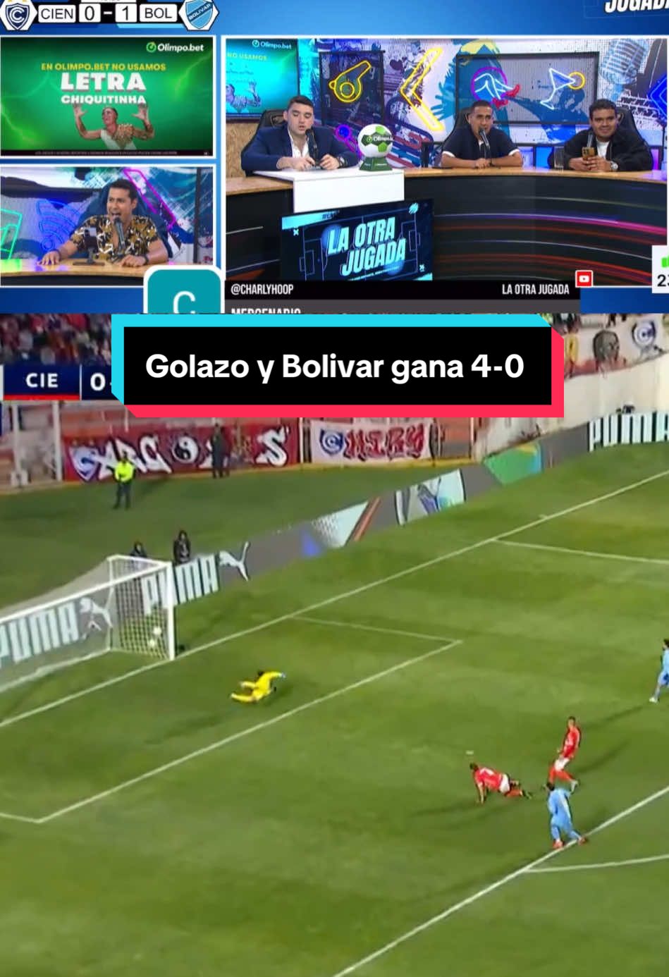 Golazo y Bolivar gana 4-0 a Cienciano #futbol⚽️ #cienciano #bolivar #sudamericana #fyp 