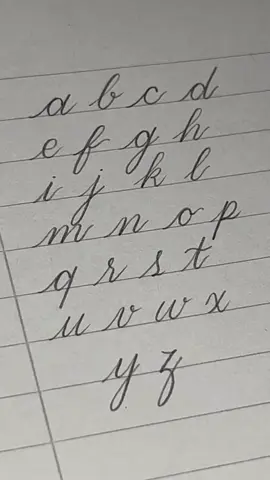 lower case #cursive #handwriting #calligraphy 