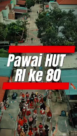 Pawai HUT RI ke 80 tahun, perumahan bandara mas batam centre #djiflip #dji #drone #batam #hutri80 
