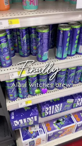 Finally found the witches brew alani 🍏💜 #alani #witchesbrew #alaninu #energydrink #alaninutrition 