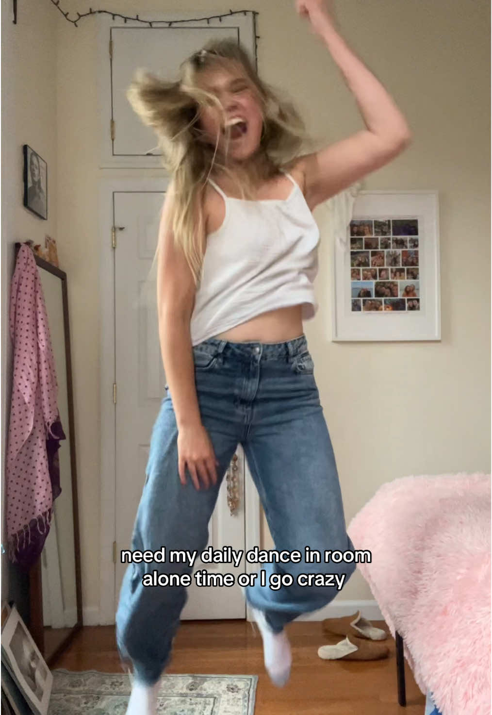 This fit is so early 2000s coming of age movie of me 🤘🎸 #dance #myownworstenemy #poprock #rockband #justagirl 