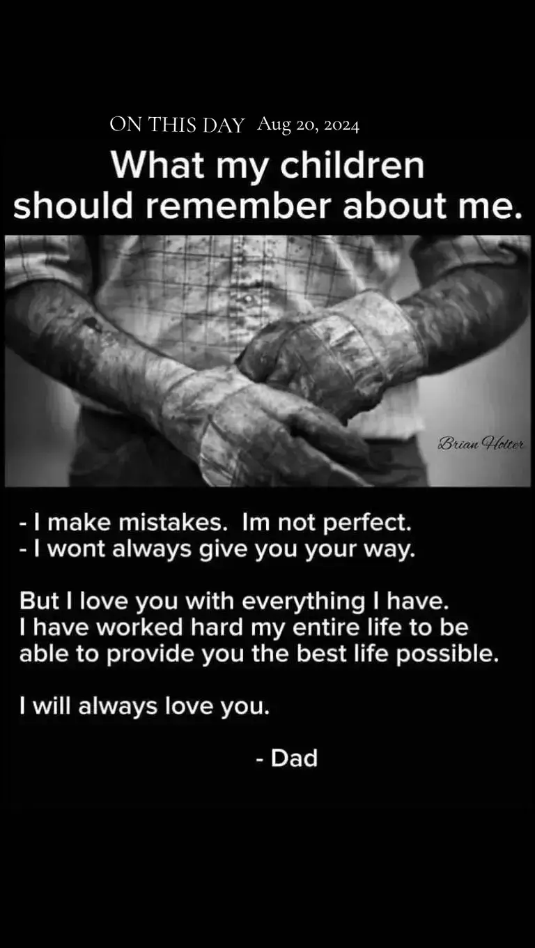 #onthisday and on everyday. I will always love my girls no matter where they are, what they do, or how old they are. that is a love that never changes and I will always be here for you...I cant do for you if your shut me out, But that can't stop me from loving you from a distance. And if the day comes you ever want or need my help for whatever reason, I'll still be here. because nothing's changed with me. I love you all more than you will ever know #dad #dadsoftiktok #truth #noregrets 