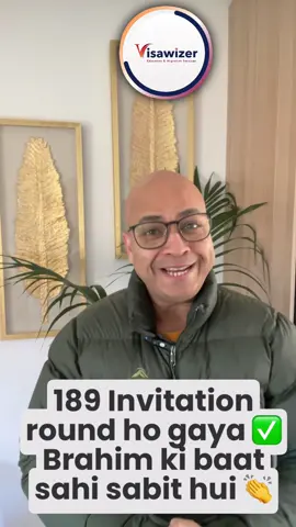 189 Invitation round ho gaya ✅ Brahim ki baat sahi sabit hui 👏 👉 Jinhe invite aaya hai unko hardik badhai 🎉 👉 Jo wait kar rahe hain – tension mat lo 🙌 States ke doors bhi jald khulne wale hain 🚪 Umeed abhi baaki hai mere dost 💯✨ Hashtags: #189Visa #MigrationUpdate #InvitationRound #AustraliaPR #SkilledMigration  