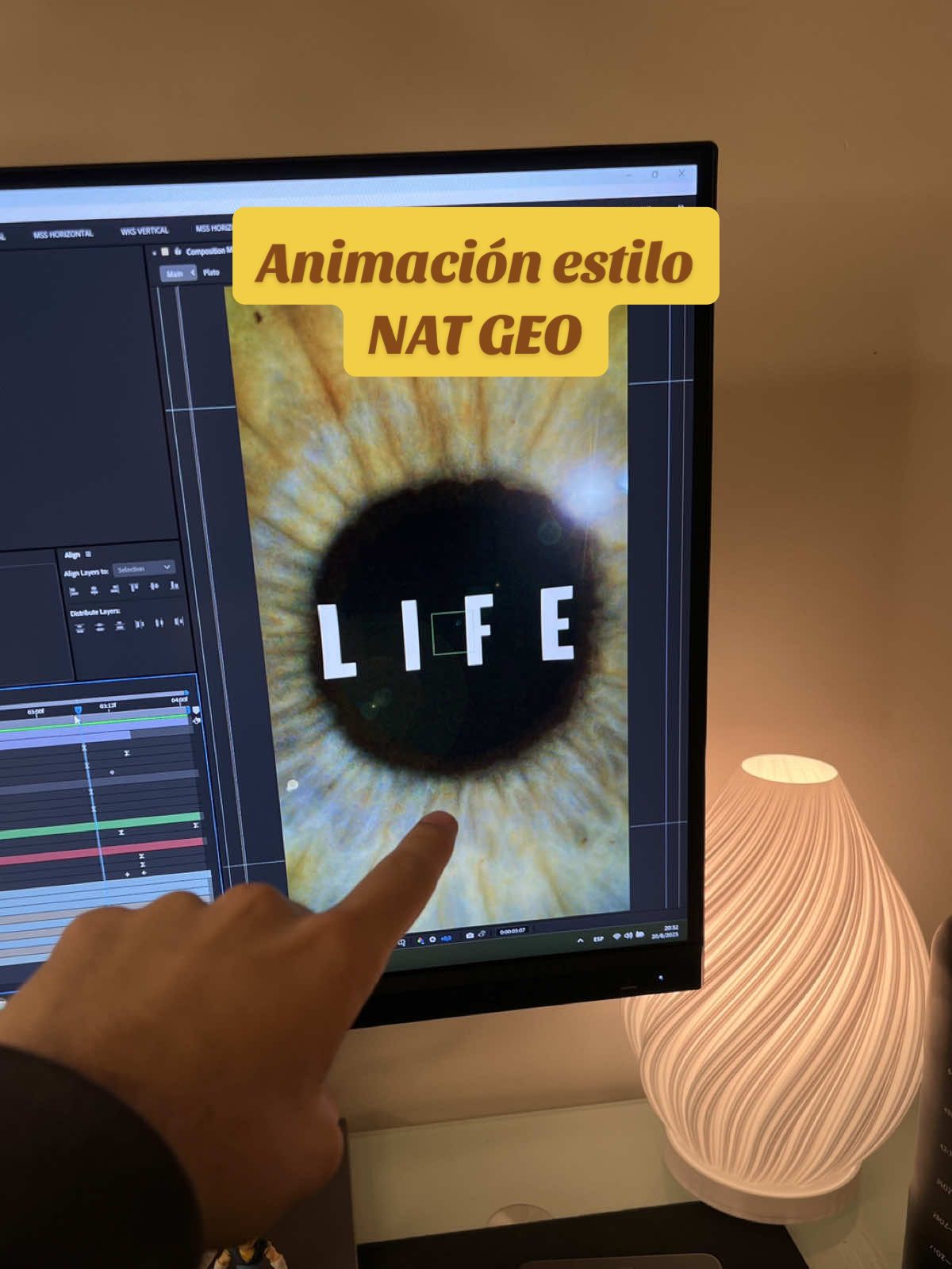 Mirá lo que podes hacer solamente animando la rotación en After Effects. No me vengas con que necesitas mas conocimientos, solamente necesitas ideas y ponerle ganas papu daleeee #aftereffects #motiongraphics #videoeditor #natgeo 