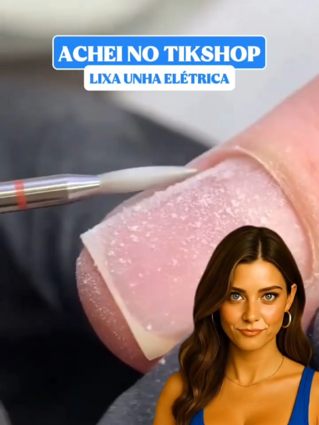 Lixa unha elétrica #unha #tiktokshop #manicure 
