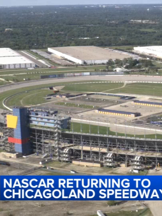 NASCAR will return to the Chicagoland Speedway for the 2026 Fourth of July weekend. #news #chicagonews #joliet #nascar #chicagolandspeedway