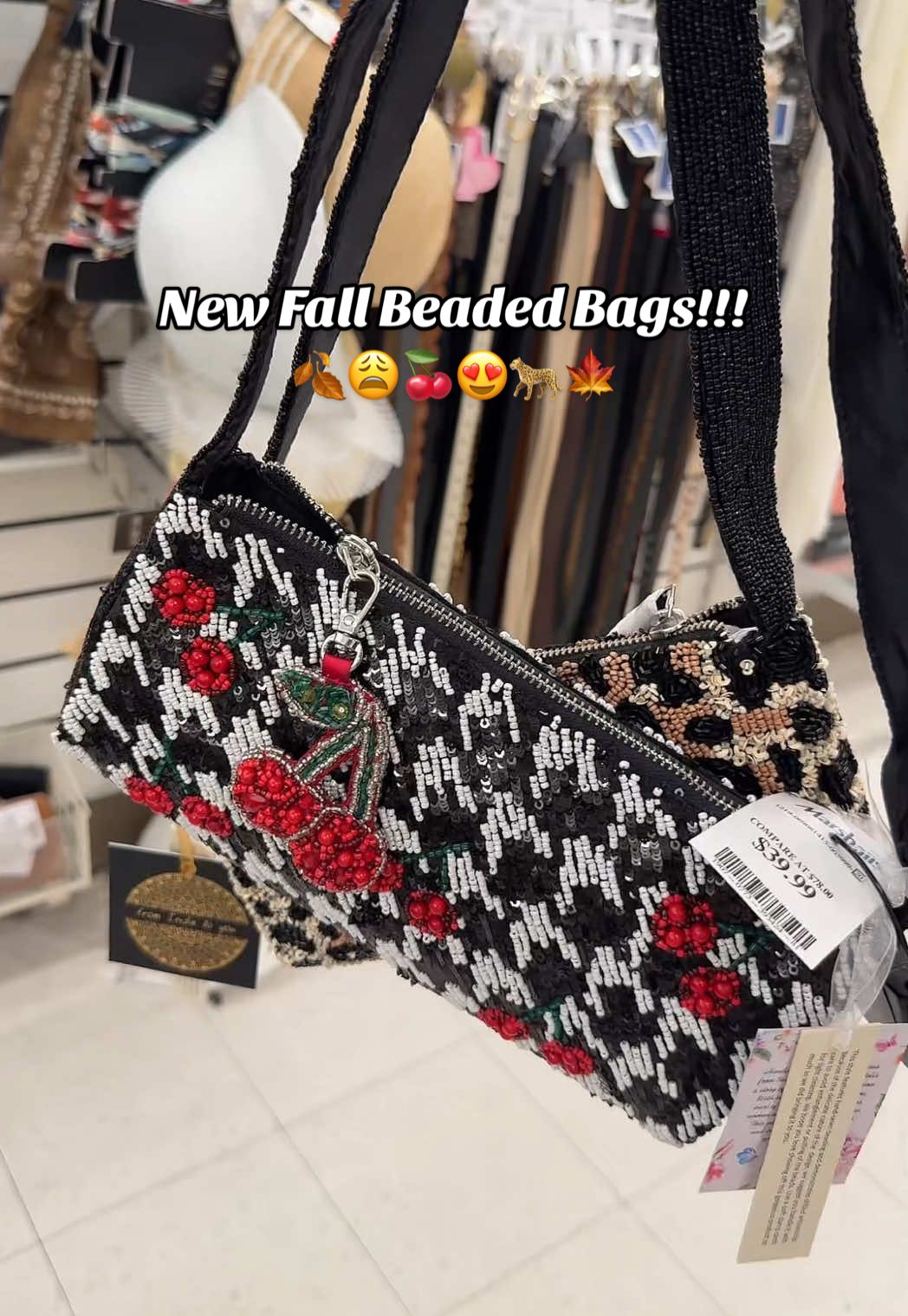 Ngl the regret for not getting the Brown Guess bag is sinking in… 😬😩😔 @Marshalls #marshalls #beadedbags #fall #shopwithme #shoppingvlog 