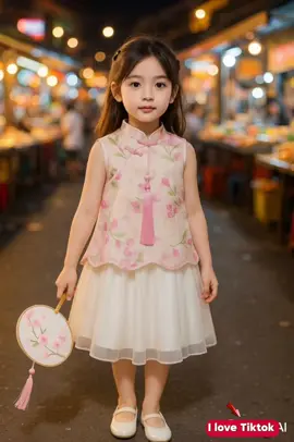 BỘ TRUNG THU CHO BÉ #xuhuongtiktok #quanaobegai #xuhuong 