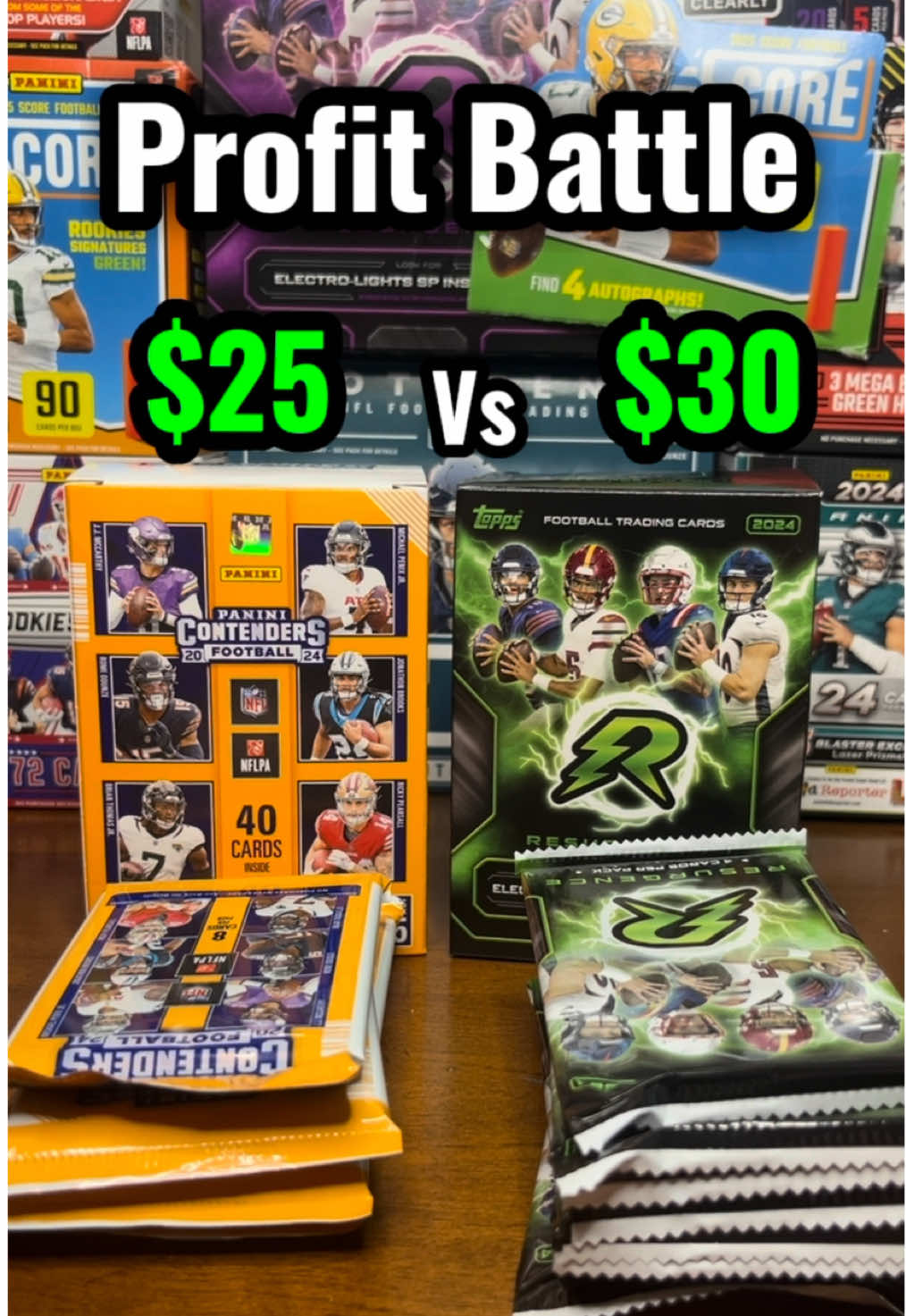 Profit battle 💰 Pt 2 #fyp #sportscards #footballtiktok #packopening #jesuslovesyou 