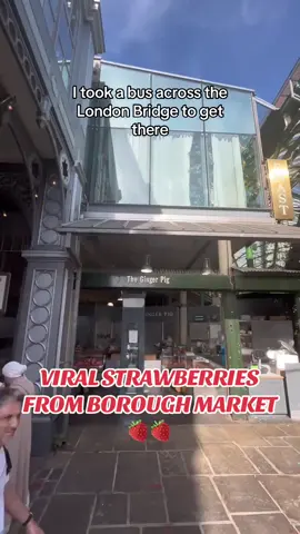 Any London recommendations for strawberries that are cheaper but just as good?😭 @Turnips @boroughmarket #foryoupage #londonfood #chitchat #vlogs #trendingtok 