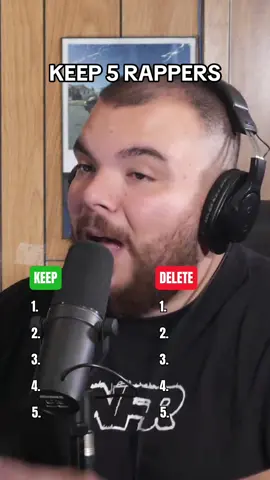 KEEP 5 RAPPERS 🤔 #MusicQuiz #Keep #Delete #Takes #NFRPodcast 
