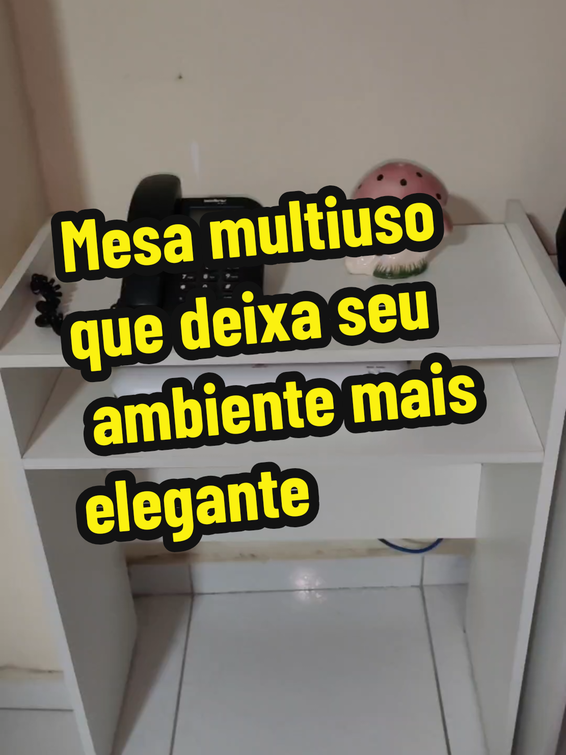 Essa mesa multiuso é perfeita: manicure, estudos e até home office 😍✨ #tiktokshopchegou #pravocê #MesaCompacta #TikTokMeFezComprar