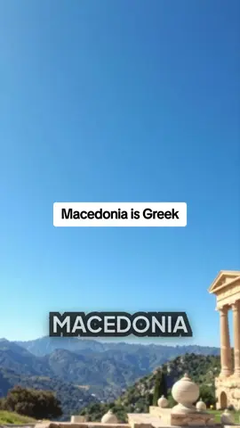 Macedonia is Greek Greek History Greek Culture Ancient Greece Greek Pride Greek Heroes Greek Mythology Greek Facts Greek in America Greek American Stories Greek American #GreekFacts  #GreekPride  #GreekHistory  #GreekAmerican  #GreekInUSA 