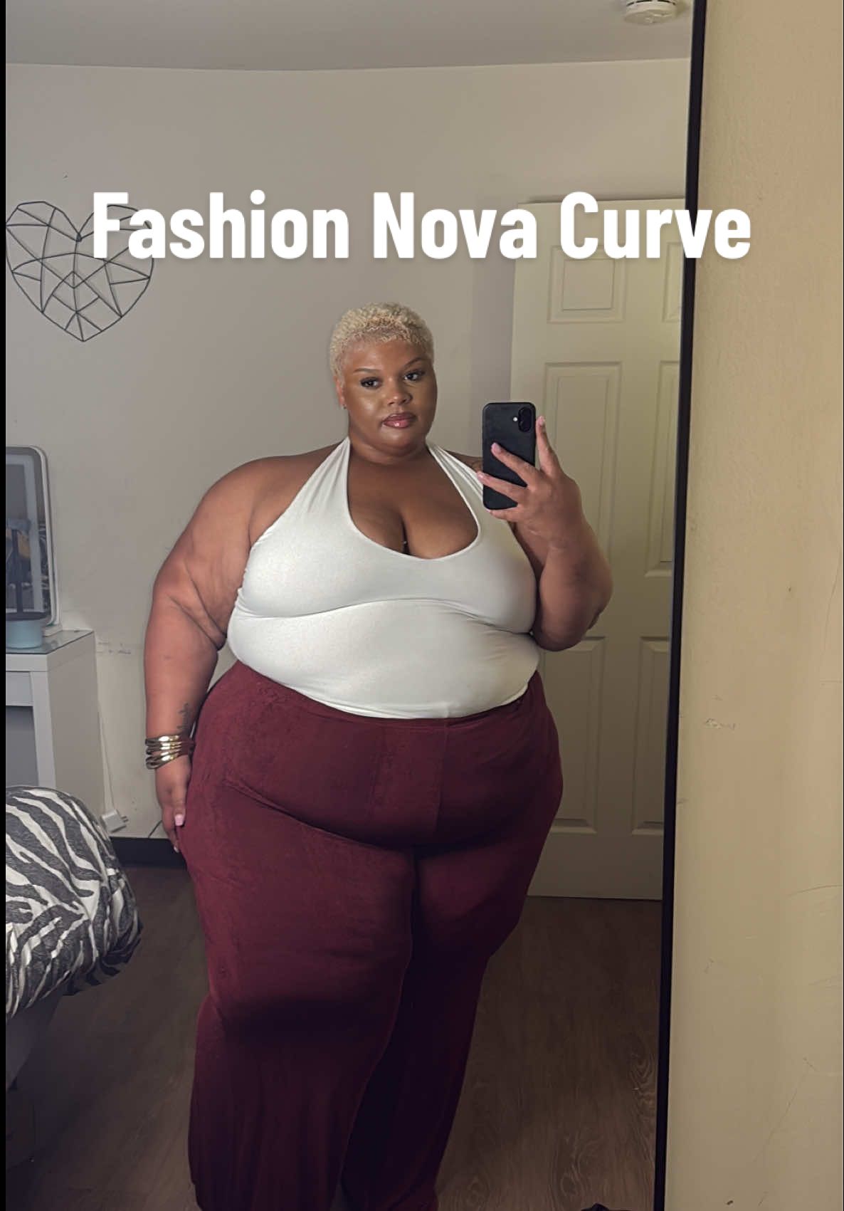 @FashionNovaCURVE My Back has been on tour all summer, halter tops have been in constant rotation for me! 🤭🙌🏼✨ It's Getting Hot In Here Bodysuit - Ivory Size: 3X It's Getting Hot In Here Bodysuit - Black Size: 3X