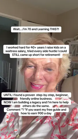 If you’re 50 60 or 70… this is your answer to earn and learn at the same time! Comment 1 if you want the free guide #makemoneyonlinefromhomebeginners #passiveincomeonline #retirementincome #2hourworkday #makemoneyfromyourphone 