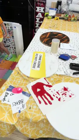 🚨 True crime & horror fans, this one’s for you! 🚨 This 18” x ½” white distressed door hanger circle comes with a chilling bloody handprint and bold crime scene tape across the middle in bright yellow. Perfect for Halloween or year-round creepy vibes. 🩸🔪 Grab yours now, available in our Etsy shop—be the house everyone talks about this spooky season! 👀🕸️ #halloween #horrortok #horror #truecrime #movie 