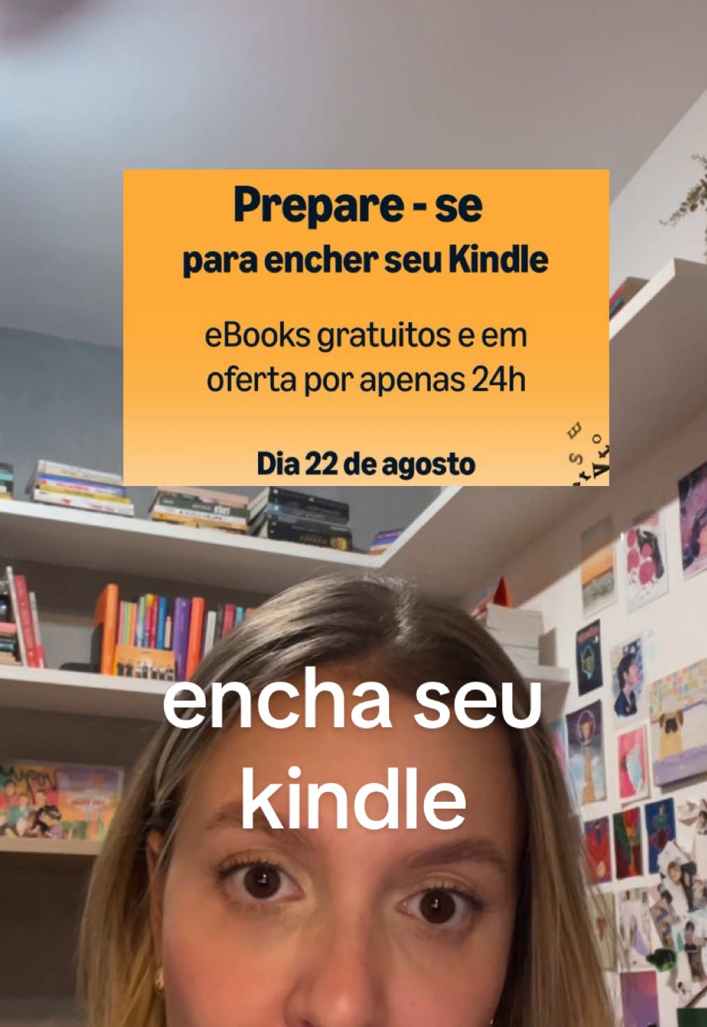 o evento encha seu kindle está chegando! milhares de e-books grátis ou em oferta. vai ser muito massa 