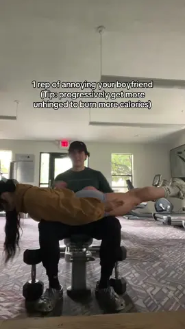 This is the best form of cardio you can do to loose weight ALSO the level of love this man has for me to not only let me annoy him on a daily basis but he ACTUALLY ENJOYS WHEN I ANOYING HIM?!?! #gymmotivation #couplegoals #relationshiphumor #fypシ#viral