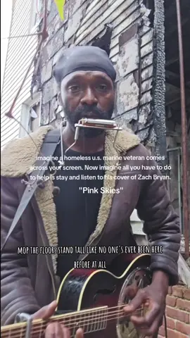 PayPal in bio/venmo: cryptabit | I am a marine veteran and I am homeless. I used to deliver goods to make ends meet, and I slept in my car until it was repossessed one night. I was never allowed to retrieve my belongings. Since then I have been living on the streets. I film content to spread awareness and play songs to spread hope. Thank you, to whomever has or will help me get this message out there.#foryou #veteran #coversong #covers #homeless #deliverydriver #guitar #zachbryan #singer #coversong #acoustic #music #singing #beautiful #green #camo #motel #newyork #north #newyork #fyp #foryoupage #Summer #semperfi #pinkskies