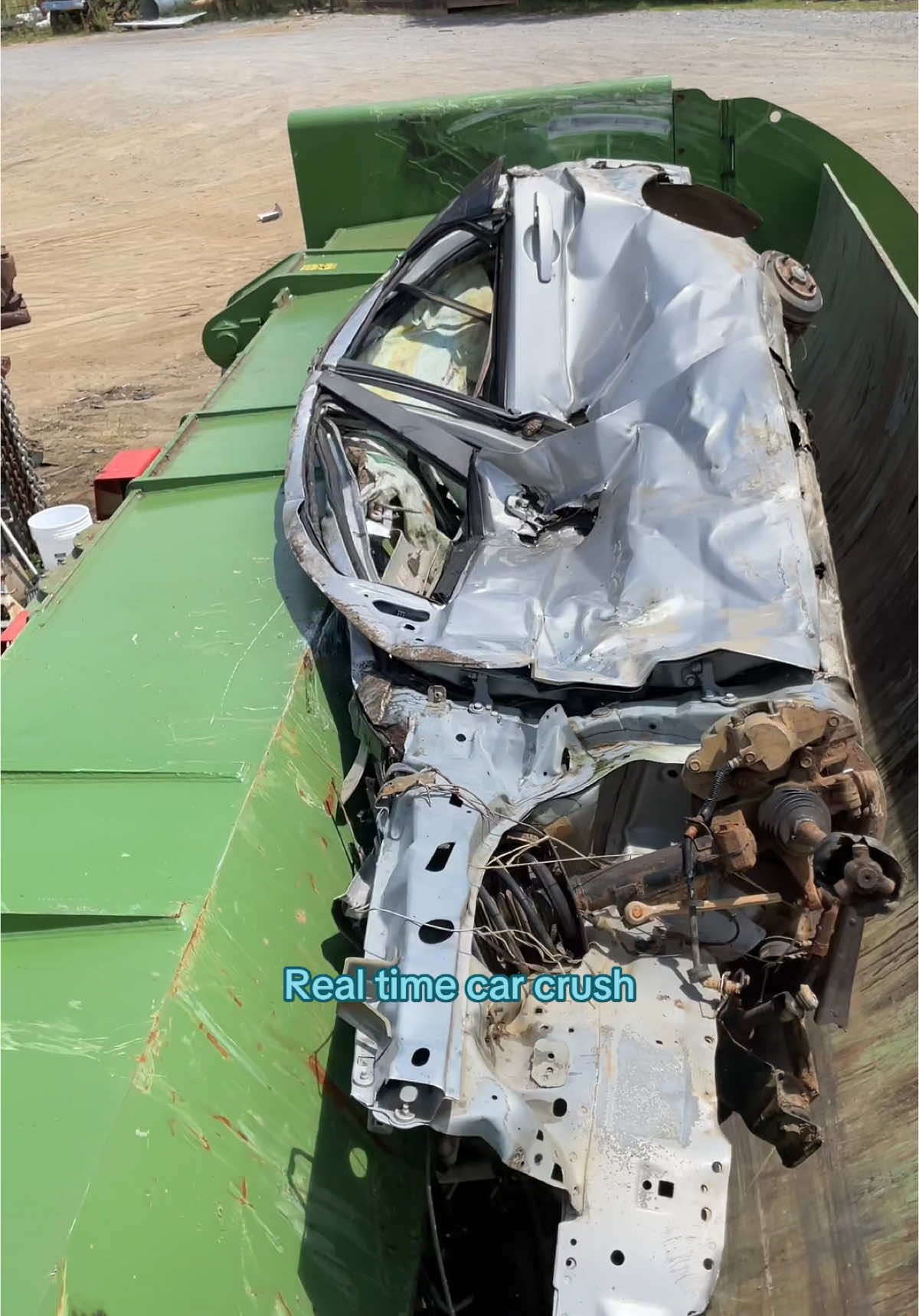 #car #crush #bale #smash #cube #scrapmetal #scrapyard #baler #S5000 #recycle #recycling 