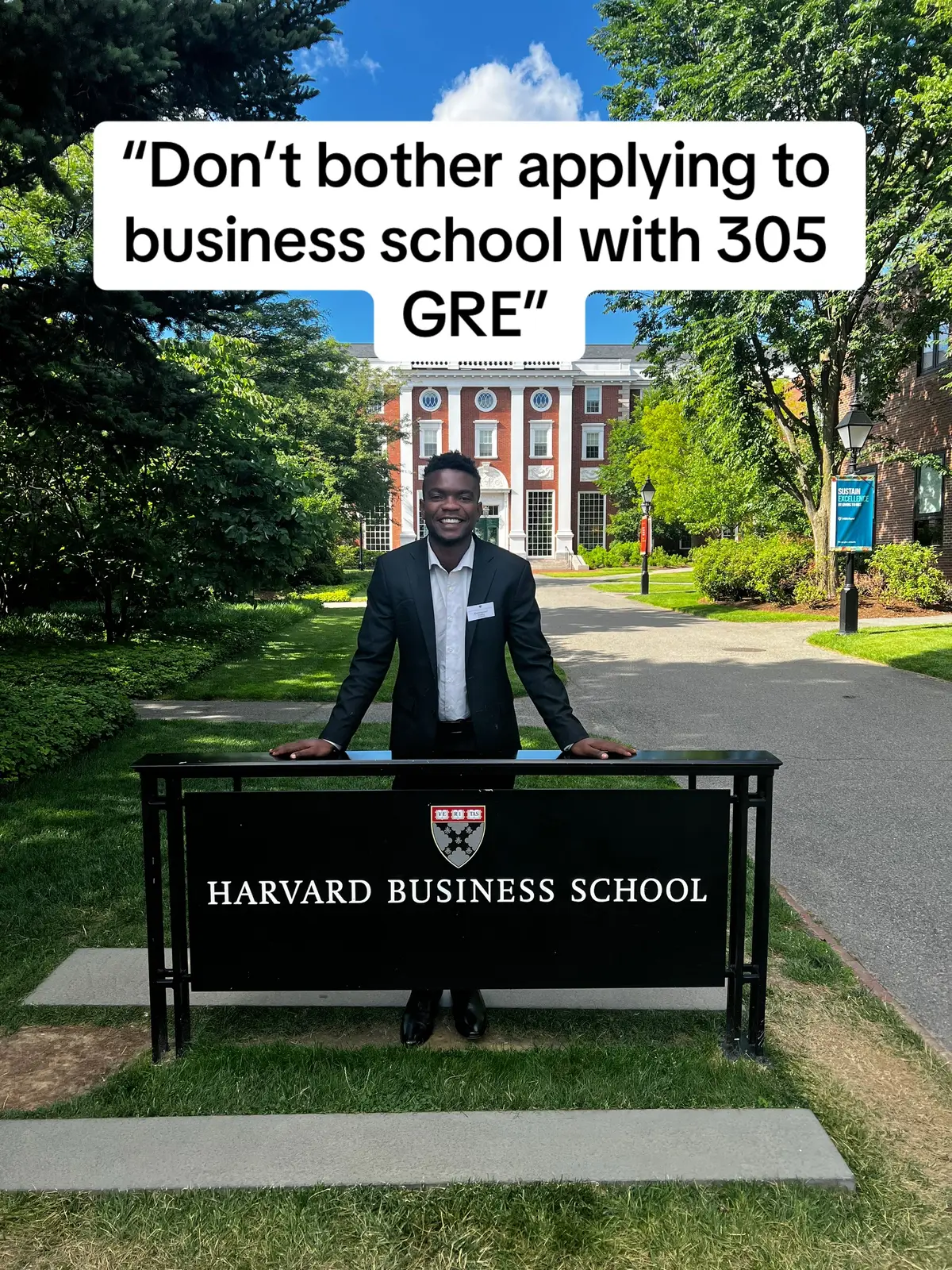Thank you God! Explain your full story test scores don’t tell the whole store! #mba #businessschool 