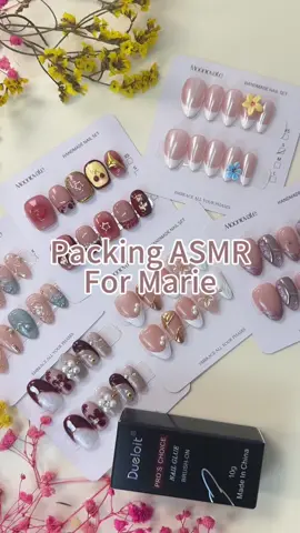 Packing for my dear girl.If u like it just !! Come to my live #pressonnails #fakenails #nailart #nails #halloween #fyp #fy #trending 