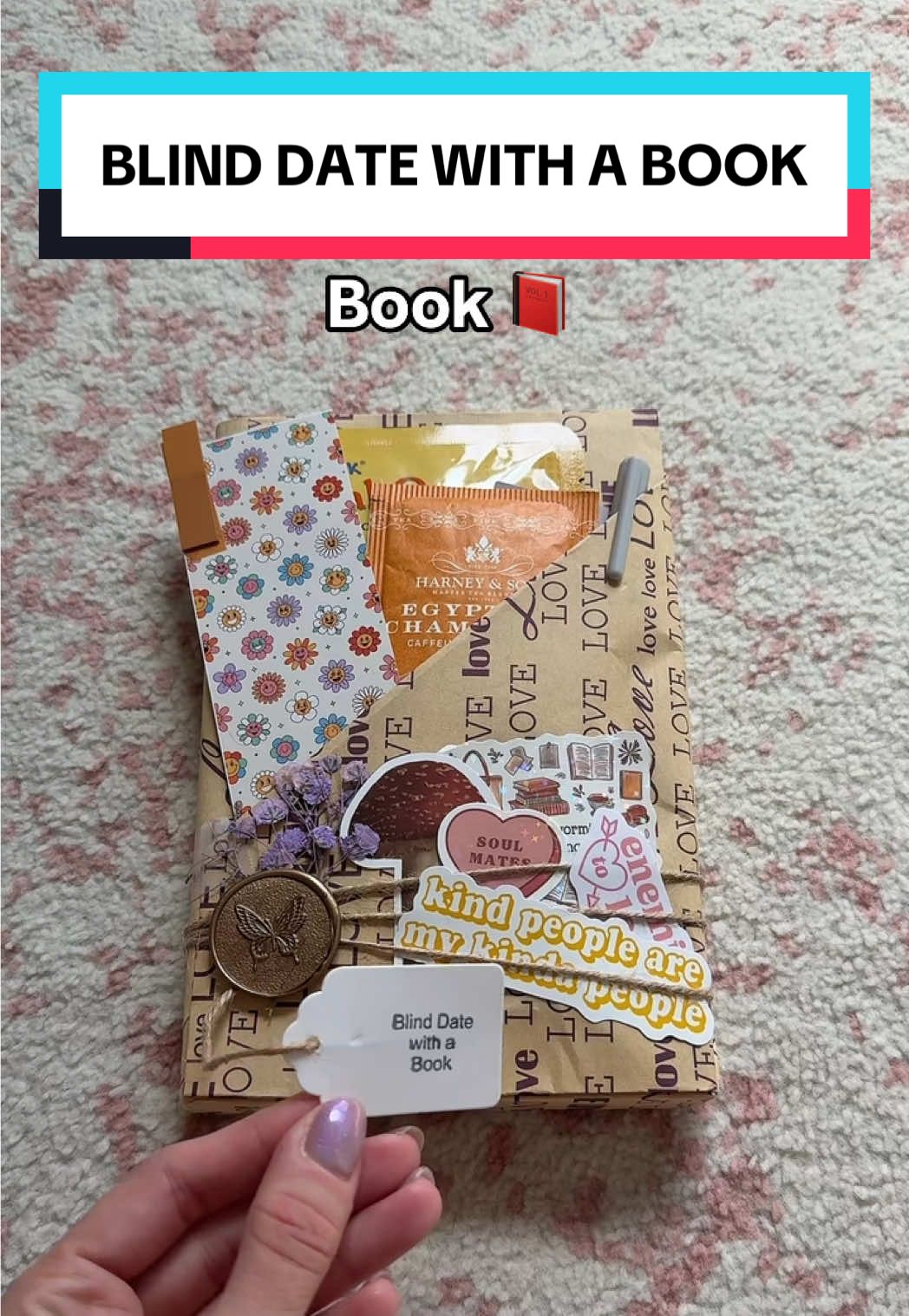 Open up my Blind Date with a Book with me!!! #blinddatewithabook #BookTok #romance #books #reading 