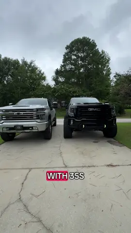 Here’s a height difference between Cognito leveling kit vs 5” lift kit. 