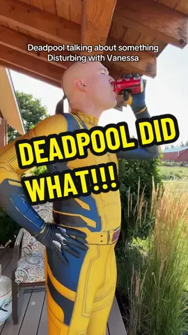 Deadpool said what about her B***h Deadpool cosplayers are more than welcome to duet!! I thought it be funny do this video with me actually spitting  #fyp #deadpool #wolverine #deadpoolandwolverine #cosplay 