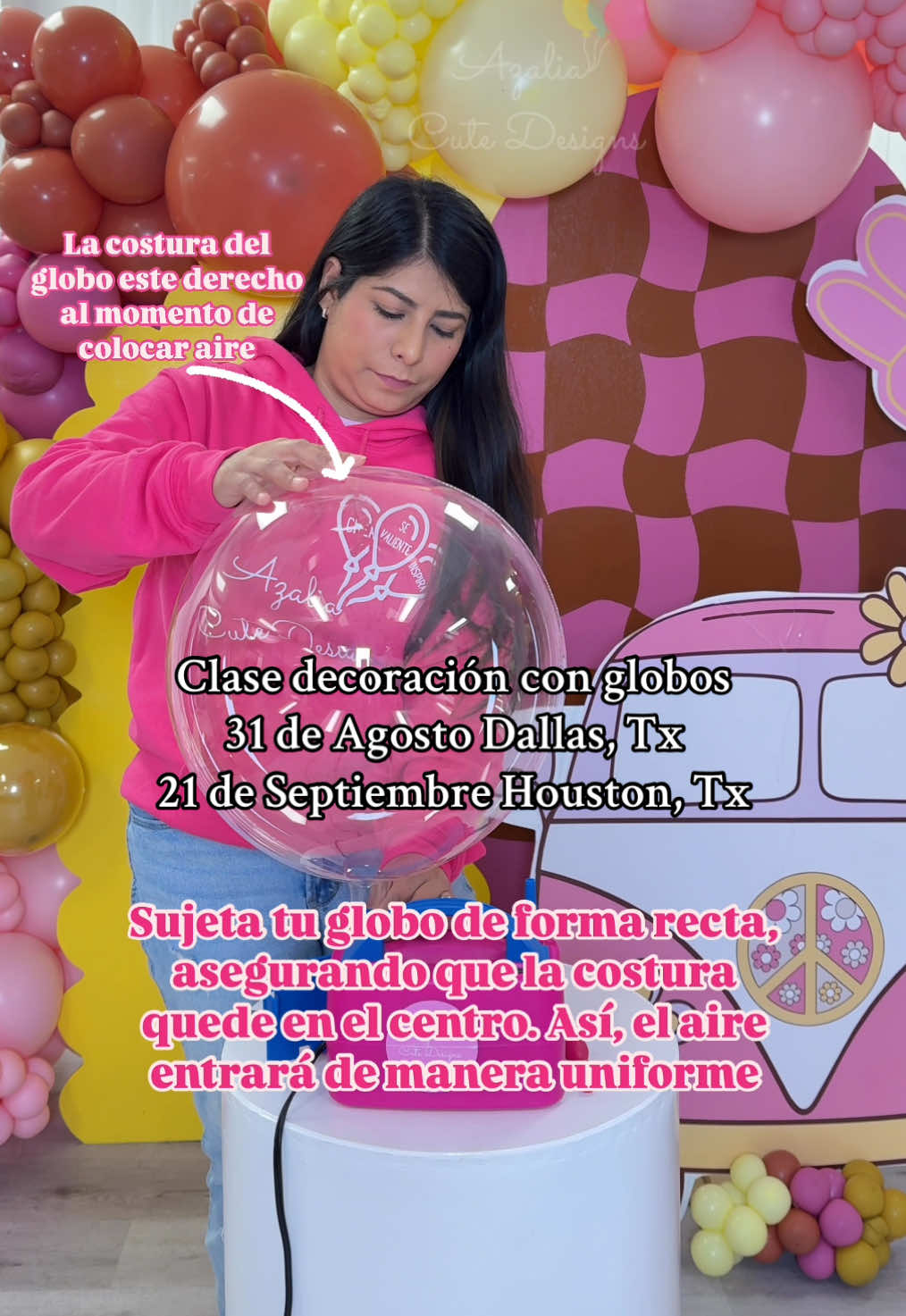 ¡Globo burbuja perfectamente redondo sin necesidad de pre-estirarlo! 🫧 Sígueme para más Azalia tips.🫶💖 ¿Te gustaría aprender a crear impresionantes decoraciones con globos? Te invito a mi próxima clase presencial en  Dallas 31 de Agosto Houston 21 de Septiembre ¡Únete ahora y vive la experiencia! Aprende a decorar como una profesional. 🤩 Sígueme para más consejos como este. #dallasballoons #houstonballoons  #fyp #clasedeglobos#balloonclasses                