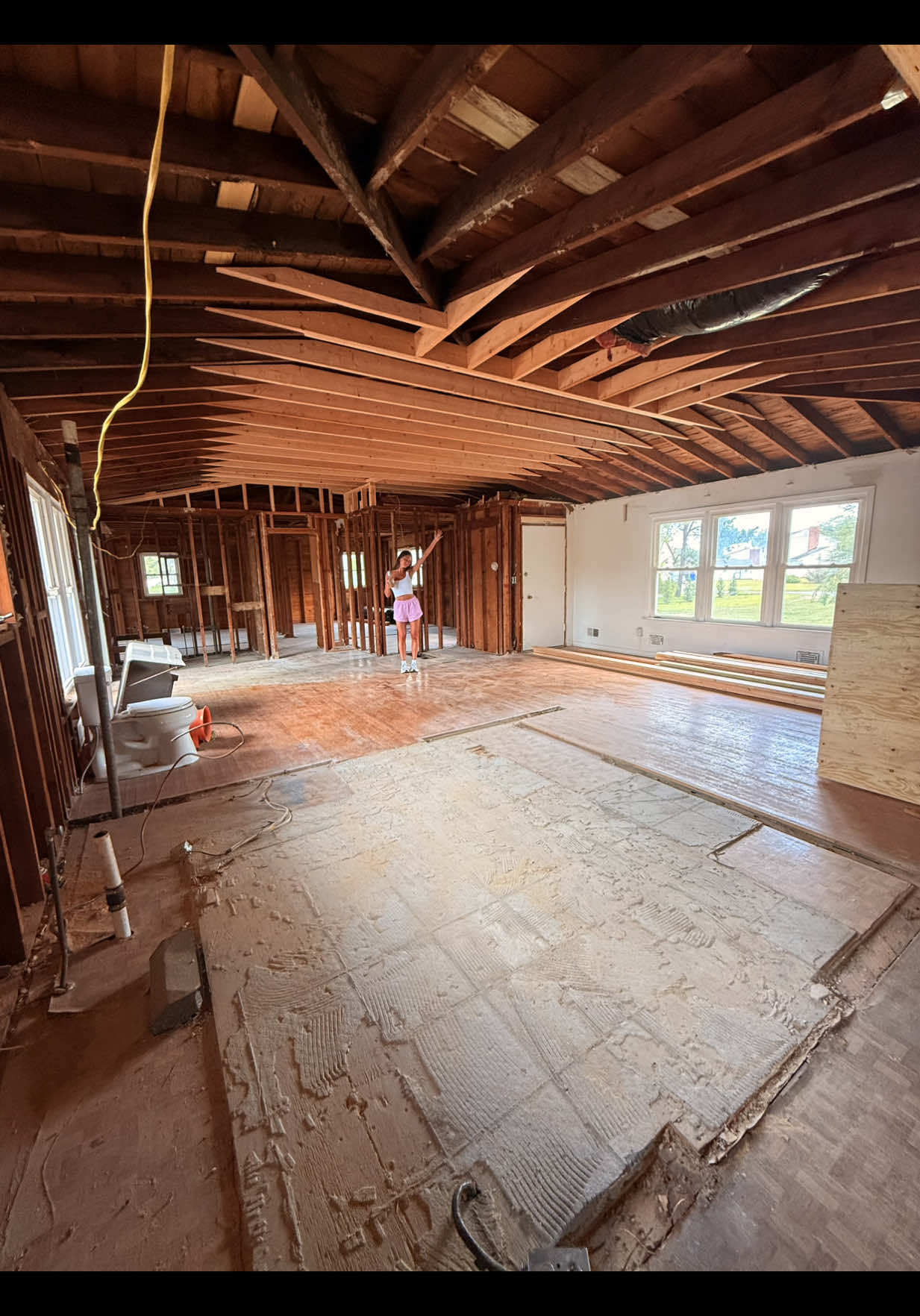 The cathedral ceilings were a MUST.💒🔔🏡#fyp #foryou #Home #homereno  #renovations          
