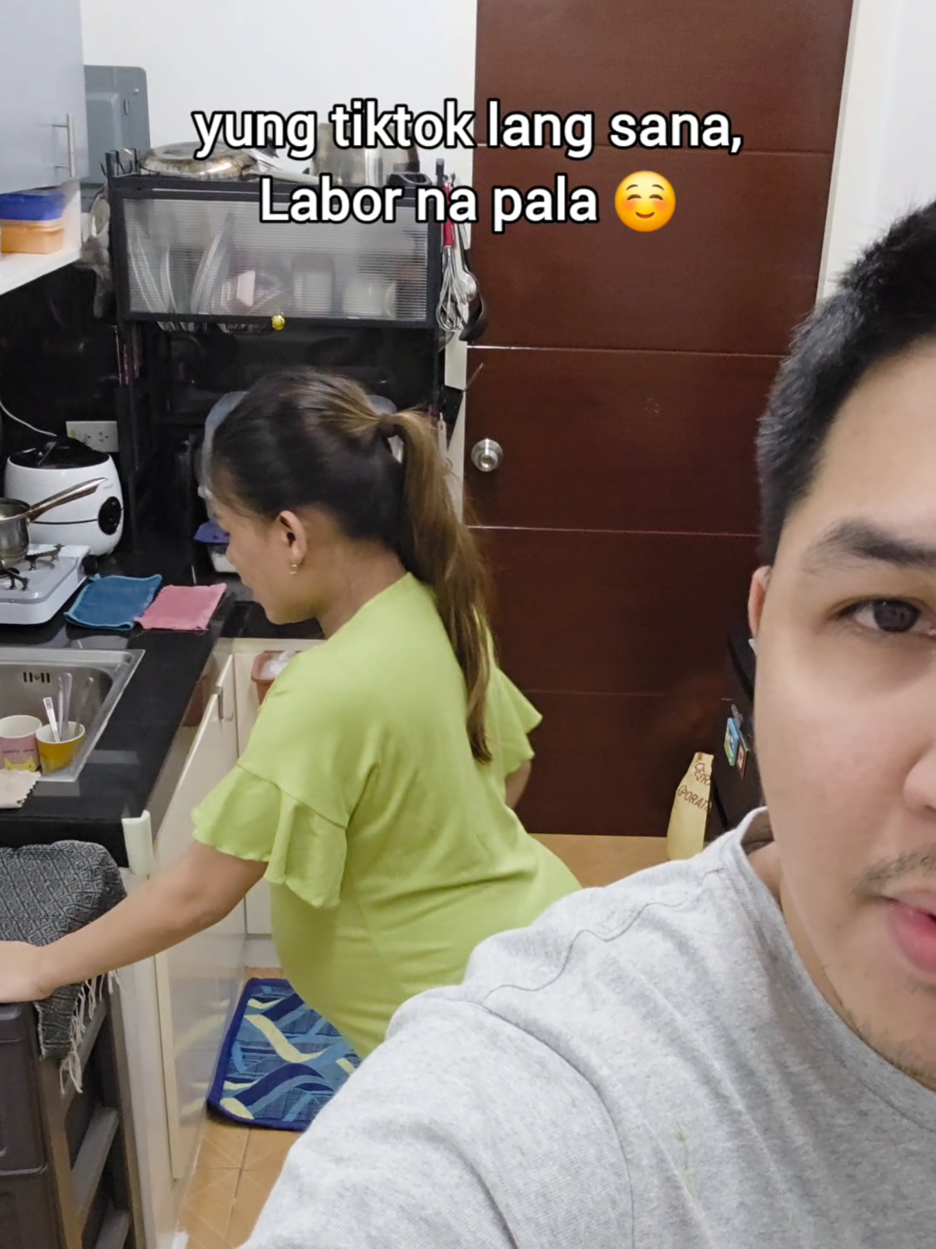 haha mas epektib pala pag titiktok kesa maglakadlakad #pregnant #laboranddelivery 