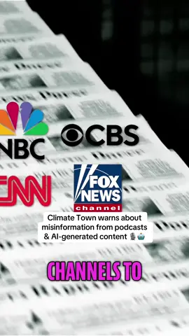 #ClimateTown warns about misinformation from podcasts & AI-generated content 🎙️🤖 #JoeRogan #climatescience #realnews 
