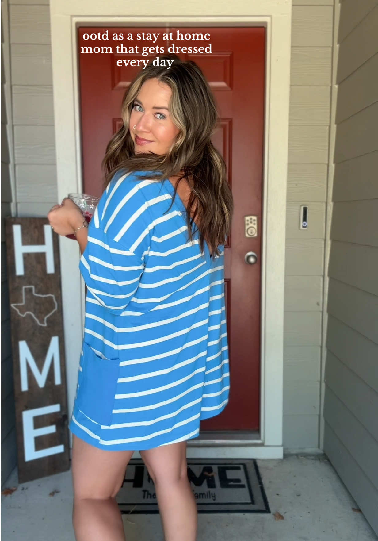 SAHM ootd ✨ cute but still comfortable enough to chase my toddler in 💖 (this exact romper is sold out but I 🔗ed one similar in my LTK!) #mamaoutfits #outfitideas #momstyle #OOTD #momootd 
