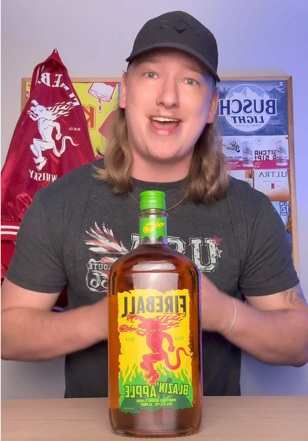 Fireball APPLE! #fyp #foryoupage #fireball #challenge #drinktester 