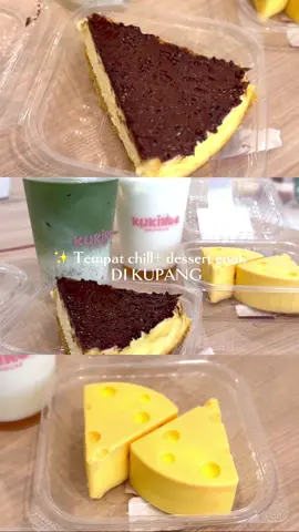 Lagi nyari tempat chill + dessert enak? 🍰✨ Cobain deh Kukikoe di Tuak Daun Merah! Cheesecake-nya lembut banget, lumer di mulut 😍 Apalagi yang cartoon cheesecake—gemesin tapi rasanya gak main-main! Matcha lattenya juga juara, calming dan pas manisnya 🍵🫶 Cocok banget buat jajan ringan atau nongkrong cantik! 📍 Buka setiap hari, yuk mampir~ @Kukikoe  #nttpride🏝🔥 #kupang #kulinerkupang 