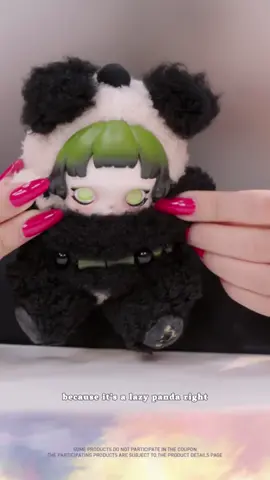 SKULLPANDA Lazy Panda Plush Doll Pendant