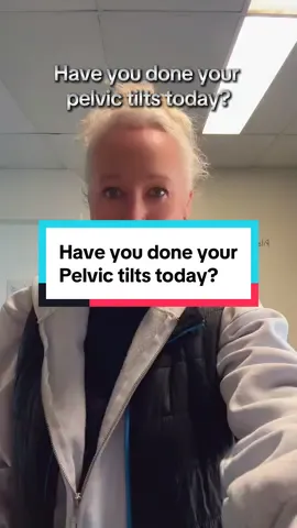 Stand up now and do your pelvic tilts with me #pelvicfloorstrength #weakbladder #pelvicfloorexercises #pelvicfloorweakness #pelvicfloor