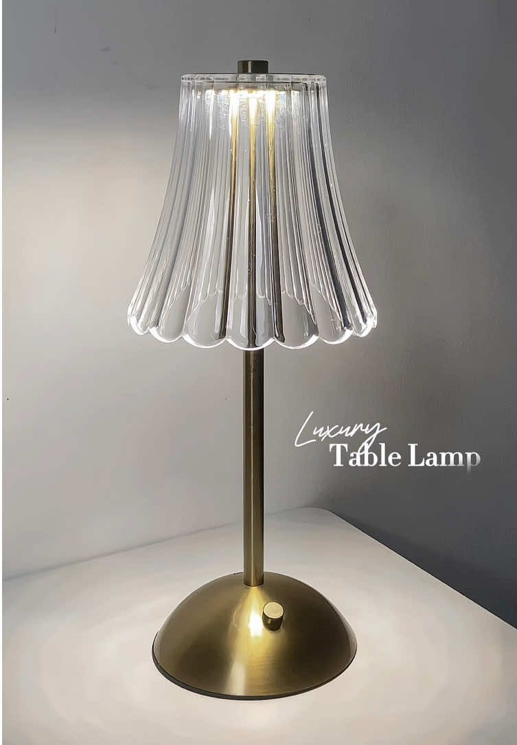 luxury table lamp — perfect for any space ✨ #lamp #crystallamp #ledlamp #tablelamp #homedecor 