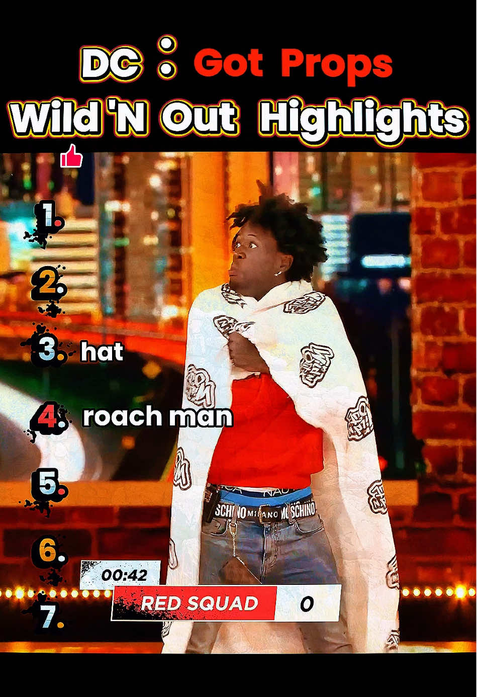 DC：Got Props Wild 'N Out Highlights #funnymoment #rap #wildnout #dc