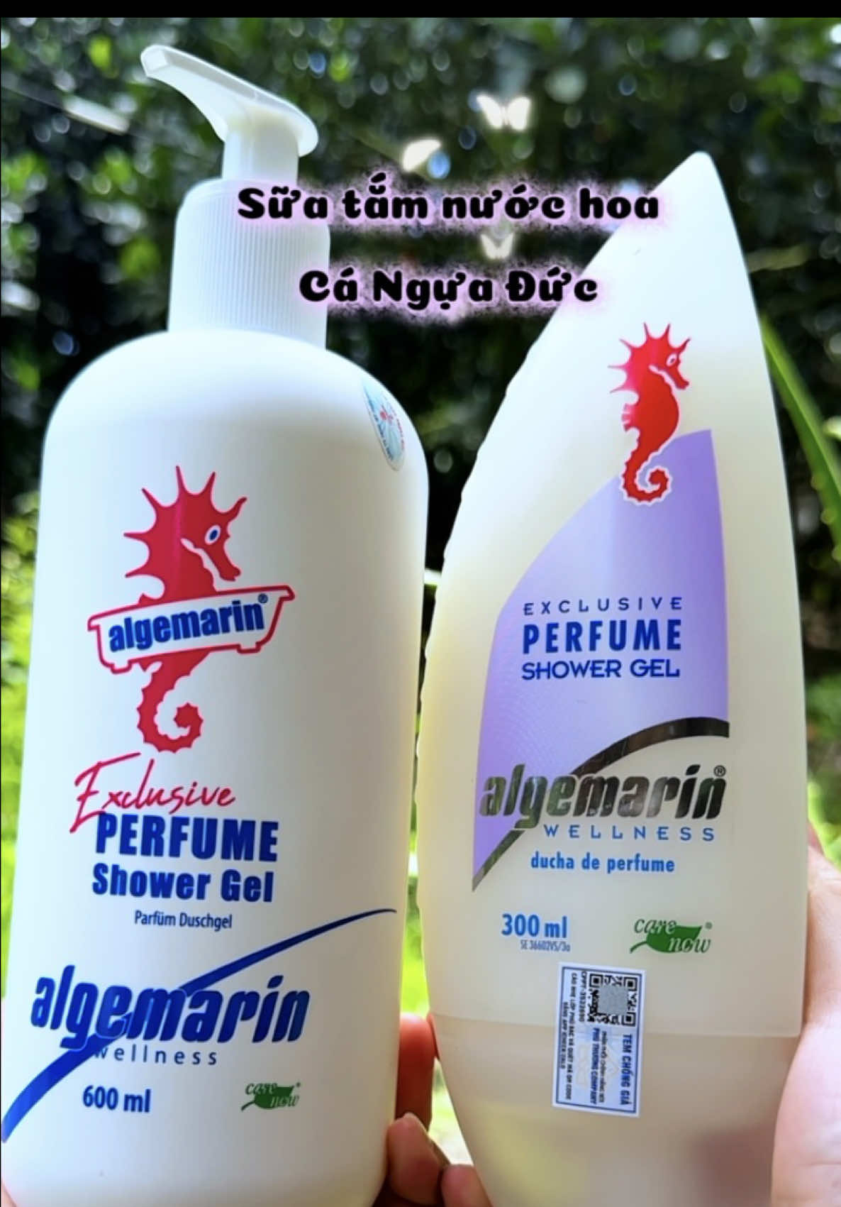 Sữa tắm nước hoa cá ngựa Đức. Chai 300ml và 600ml . #suatamnuochoa #suatamcangua #myphamchinhhang #chamsocda #affiliatemarketing #thaivan879 