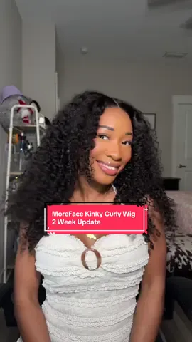 @Morefacebeautyhair 2 Week Update get yours from the orange shopping cart right here on tiktok shop  #morefacebeautywig #gluelesswig #kinkycurlywig #naturalhairline #protectivestyle 