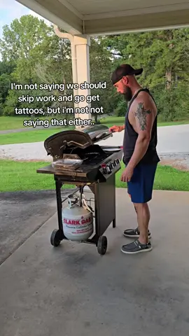 I'm just over here grilling steaks.  Send this to someone you know that needs some ink therapy
