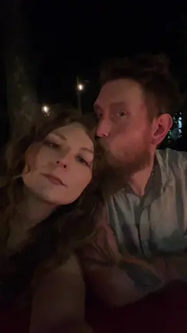 Our view lil movie night in the community garden that no one came to 🫠 it was my own fault, sometimes I get nervous no one will show up so I don’t advertise so I can at least blame myself. It was a sweet date night for me and my man, though you can see how worn out we were 😆 #smalltown #springfieldtn #apothecary #communitygarden 
