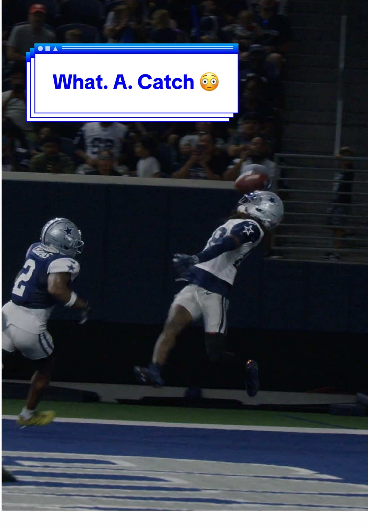 Replying to @Brendan  ok, we’re being fr this time: what. a. catch 😳 #DallasCowboys #NFL #CeeDeeLamb #football #catch 