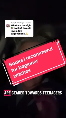Replying to @KatyBug Books for beginner witches. These are my favs 💜🖤🔮 #silverravenwolf #beginnerwitch #babywitch #witchbooks