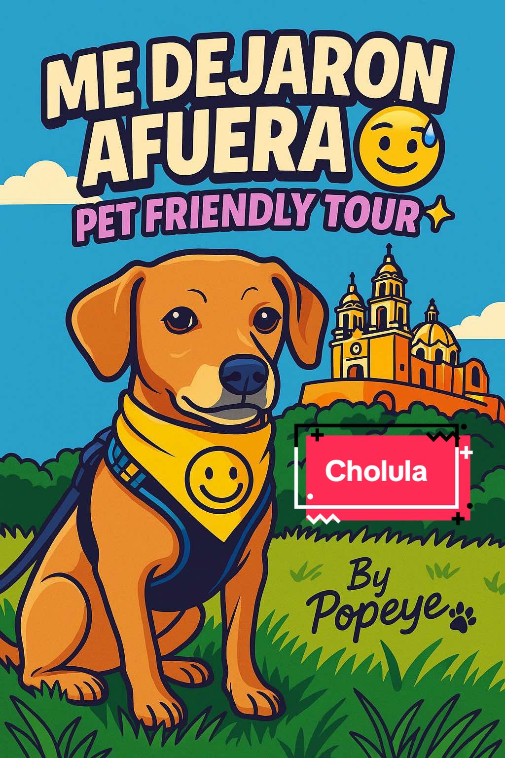 Cholula: centro, pirámide (desde fuera porque los lomitos no entramos 😅) y convento del s. XVI. Este tour está disponible todo el año y según la temporada incluye destinos como 🌌 Santuario de luciérnagas, 💜 campos de lavanda, 🏰 Val’Quirico o 🎄 Villa Iluminada. Nosotros lo hicimos con nuestros amigos de @U Tours Mexico ✨. #Cholula #ViajaConTuPerro #PetFriendly #Puebla #uTours ”