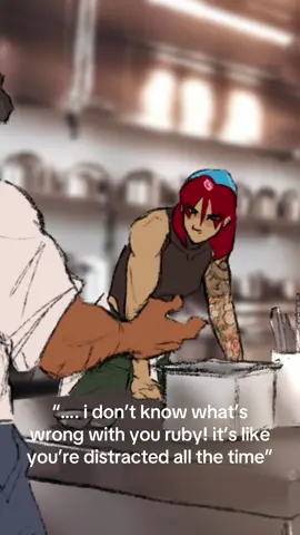 do you get do you get it because she distracted by by nicol e do you get it. guys do u get it. #bistrohuddy #bistrohuddyfanart #ruby #nicole #rubycole